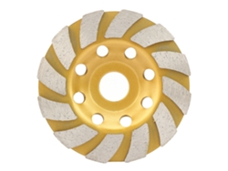 Disco De Corte E Polimento Em Copo Com Segmentos De Diamante 100x20mm Para Concreto Mármore Granito