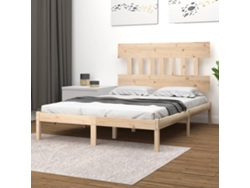 Estructura De Cama Madera Maciza De Pino 140x190 Cm