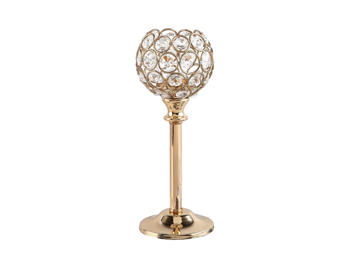 Adorno de metal creativo, lámpara de araña de cristal para decoración