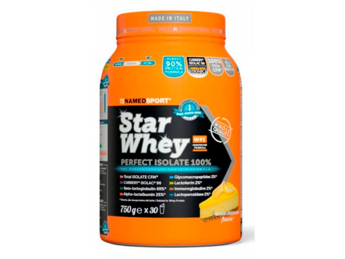 Proteína de Suero de Leche NAMEDSPORT Star Whey Isolate Lemon Cheesecake  (750g)
