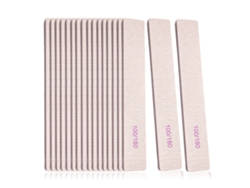 25 Sets Lima Uñas 100 180 Granos Almohadilla Pulido Profesional Doble Acrílico 3 Kits