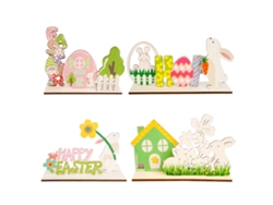 Decoraciones de Pascua: Manualidades de madera - 4 estilos