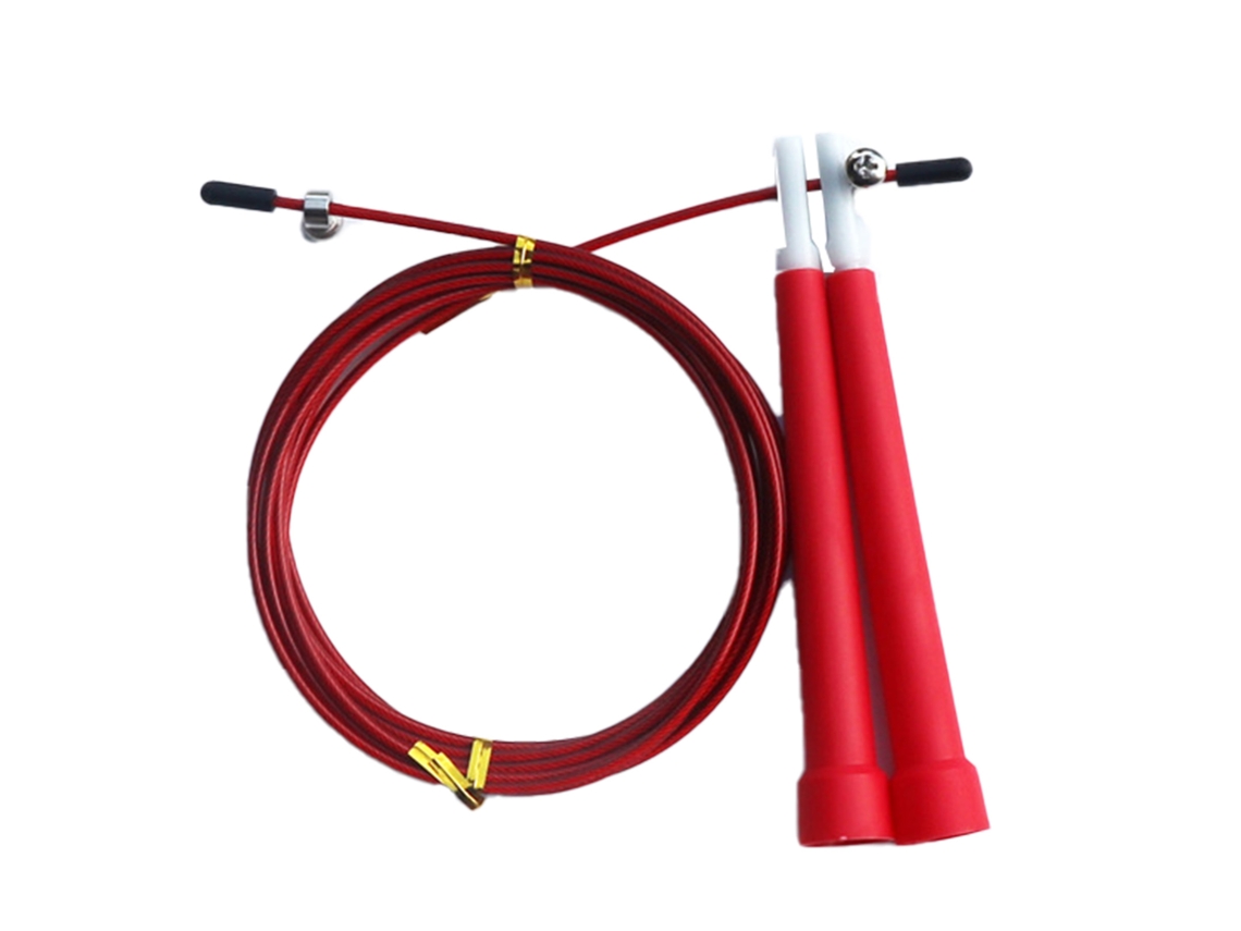 Cuerda Para Saltar De Acero Ajustable Para Niños, Adultos, Hombres, Mujeres, Entrenamiento De Velocidad, Fitness, Ejercicio, Color Rojo.