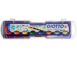 Caja de 8 Acuarelas GIOTTO Metal Multicolor