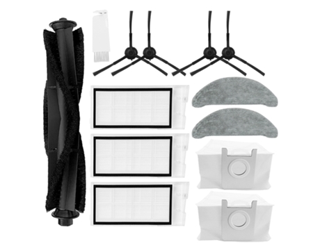 Fregonas, paños, bolsas de polvo de trapo, cepillo principal rodante, Cepillo Lateral, filtro Hepa para piezas de Robot aspirador Roidmi Eve Plus