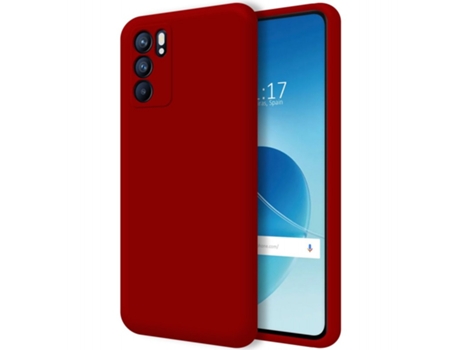 Carcasa Oppo Reno 6 5G TUMUNDOSMARTPHONE Silicona Líquida Rojo