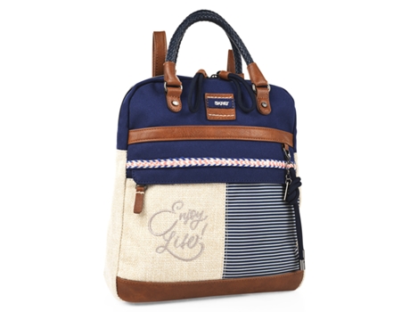 Bolso Mochila Mujer SKPAT Genova azul marino