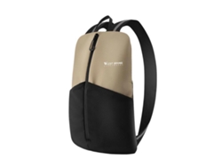 Mochila de bicicleta con detalles reflectantes, ligera y portátil, ideal para exteriores. (Caqui claro)