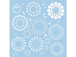 Rayher Hobby Rayher Plantilla decorativa 30 X 30 Cm Plantilla de dibujo con patrón circular Plantilla para