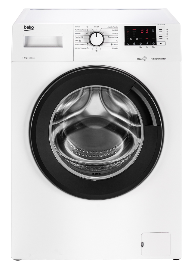 Lavadora BEKO SteamCure WTA 8612 XSWR (8 kg - 1200 rpm - Blanco)