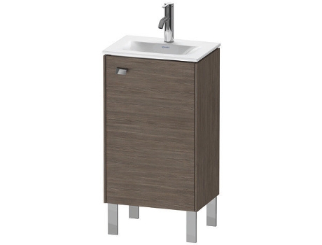 Mueble de lavabo DURAVIT Brioso vertical 44,0 x 31,0 cm 1 puerta abatible a la derecha 1 estante de cristal para lavabo Viu 073345