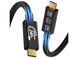 Cable de extensión USB tipo C, velocidad de 80 Gbps, carga de 240 W, compatible con vídeo 16k SFUSHOS