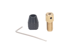 Portabrocas Autoajustable De 3 Mordazas Con Vástago De Extensión Y Llave Allen De 3,17 Mm.