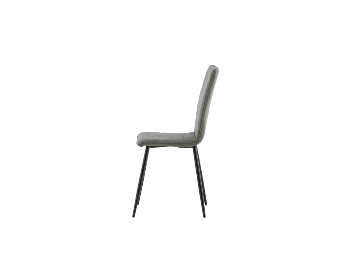 Cadeira Jantar FURNLUX Windu Cinzento Têxtil 43X49X94 Cm
