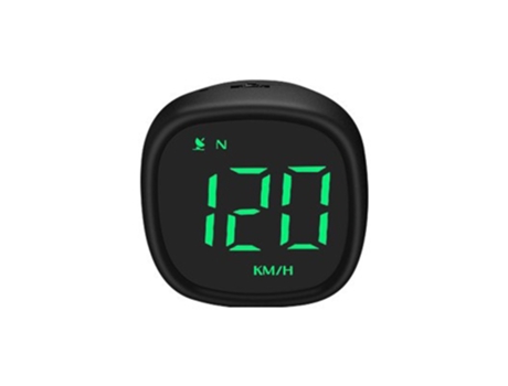 Velocímetro GPS Digital LED con pantalla frontal para motocicleta y coche verde