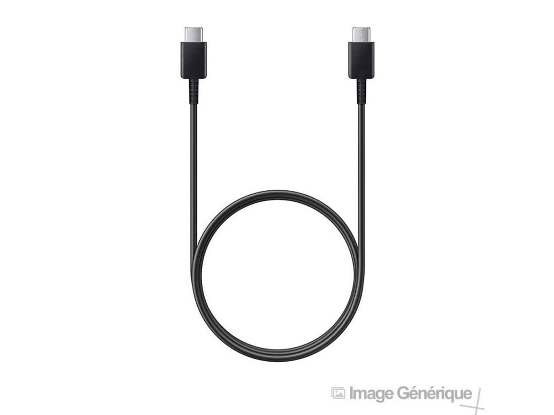 Cable Usb Tipo C A Usb Tipo C 1m Negro Samsung (en Vrac)
