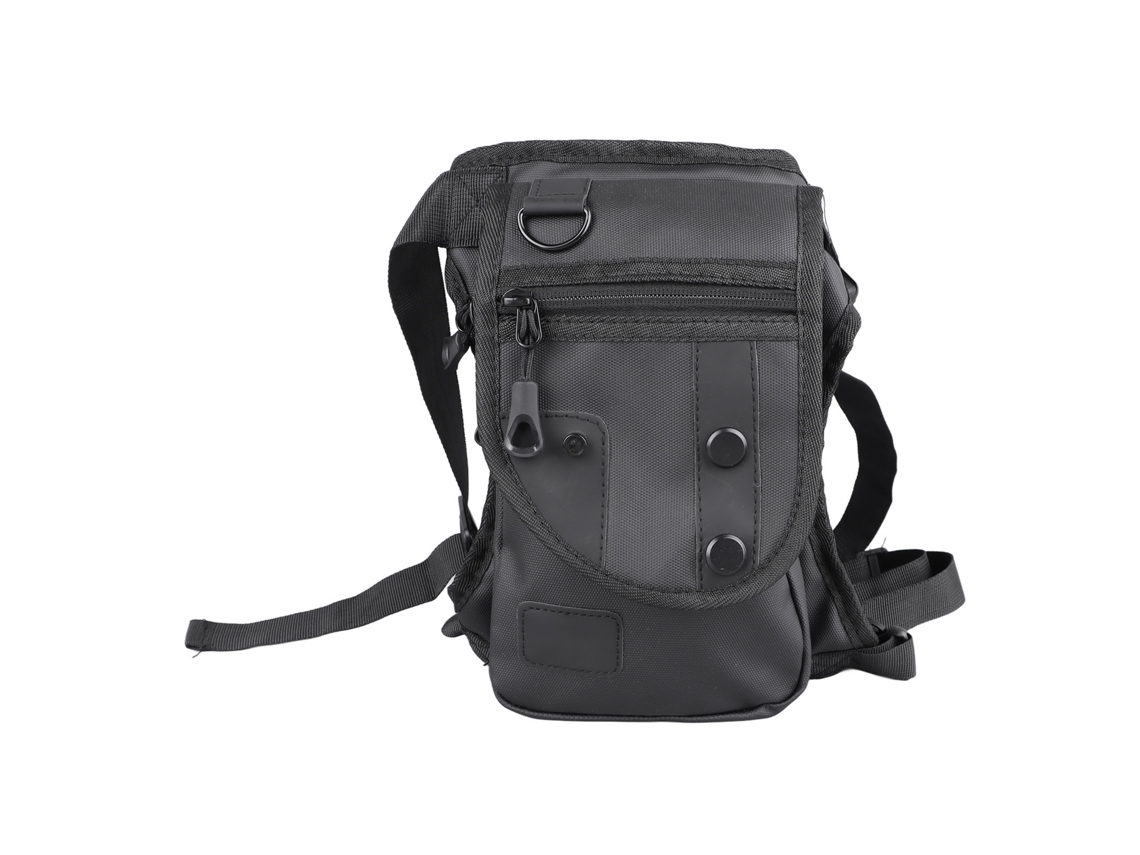Riñonera/bolso De Pierna Militar, Gran Capacidad, Impermeable, Estilo Oxford, Para Acampada Y Actividades Al Aire Libre, Color Negro.