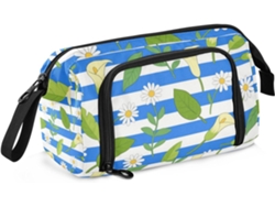 Besportble Estuche De Gran Capacidad Con Ranura Para Niños Y Calas Margaritas Nailon Robusto 24 X 9,5 15 Cm