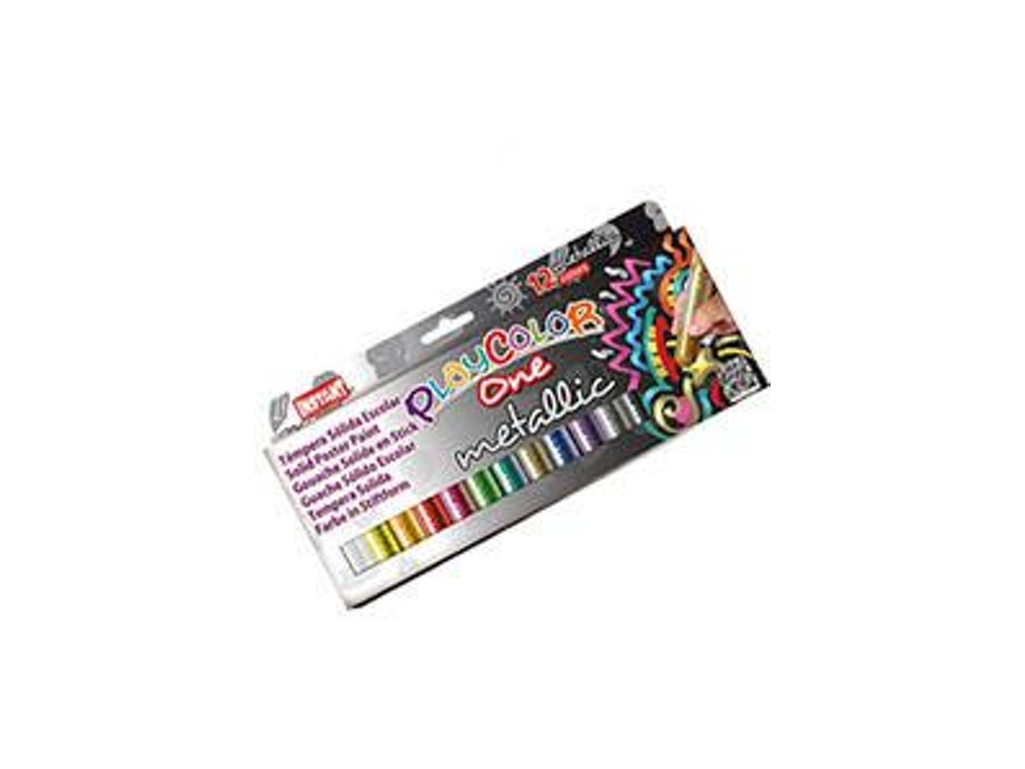 Estuche 12 Colores Playcolor One Metallic 10G