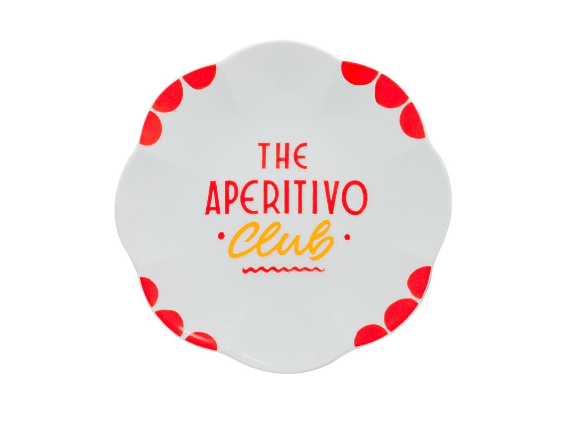 Plato o aperitivo de porcelana Bitossi
