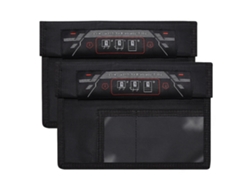 Mesa auxiliar de mimbre sintético con tablero de cristal templado y patas metálicas (50x50 cm) Negra ZENCORE SERVICES