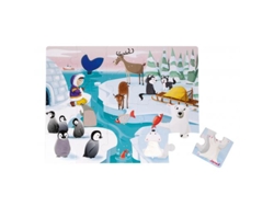 Puzzle Táctil JANOD A Vida no Gelo (20 Piezas)