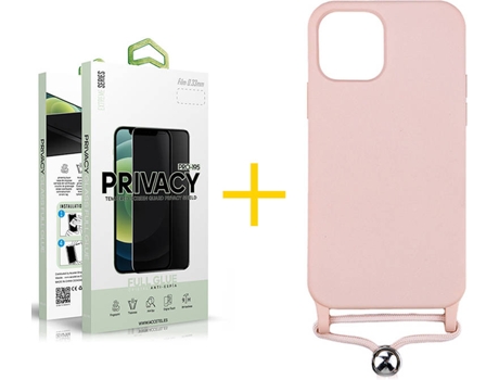 Carcasa + Protector de Pantalla para iPhone 11 Pro Max SKYHE Rosa Pastel