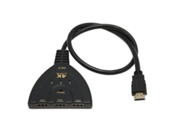 Switcher De Interface Multimedia Hd 3 Em 1 4k Hub Seletor Com 3 Portas Para Xbox Ps5 Tv Pc