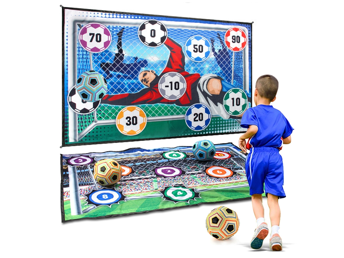 Tapete de fútbol para niños y niñas de 3 a 8 años, Chrui (amarillo)