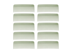 2026 - Juego de 10 peines desenredantes de paja de trigo con dientes anchos para peinar el cabello en casa y en la peluquería.