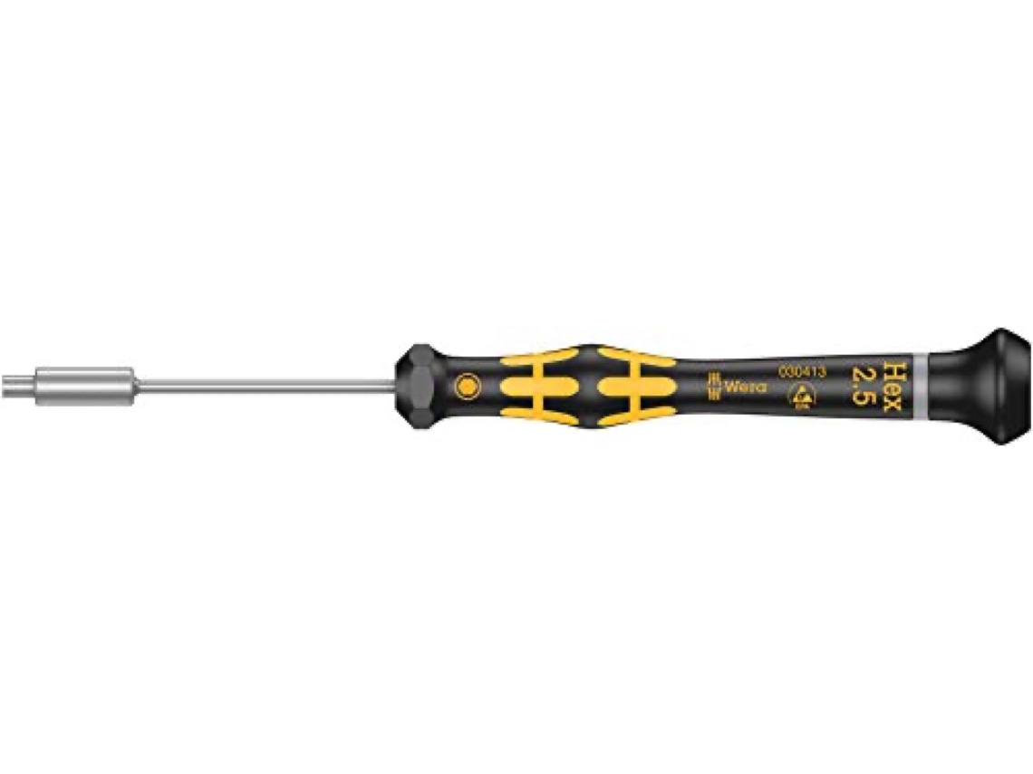 Destornillador INDOOSTRIAL Wera Kraftform ESD 1500 Series - de precisi�n (2.5 x 60 mm)