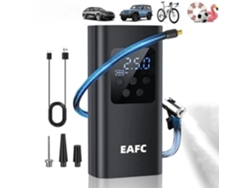 Bomba inflable portátil Eafc de 30 l/min para coche, inalámbrica, 150 psi, 60 W, para motocicleta, bicicleta, barco, coche y balón.