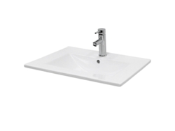 Lavabo ECD (61 x 46.5 x 17.5 - Cerámica - Blanco)