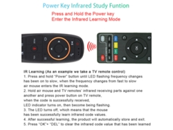Control Remoto Inalámbrico G10 De 2,4 Ghz Con Receptor Usb Y Control Por Voz Para Smart Tv, Android Tv Box Y Pc - Negro