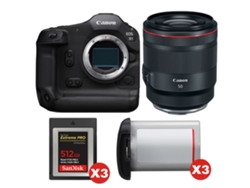 Canon Eos R1 + Rf 50mm F/1.2 L Usm + 3 Sandisk 512gb Extreme Pro Cfexpress Type B + 3 Canon Lp-e19 + Ebook “20 Consejos Para Fotos Que Impactan”