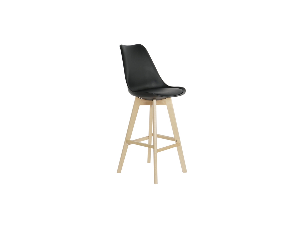 Taburete Haya Pu Negro 57,5x50,5x109cm