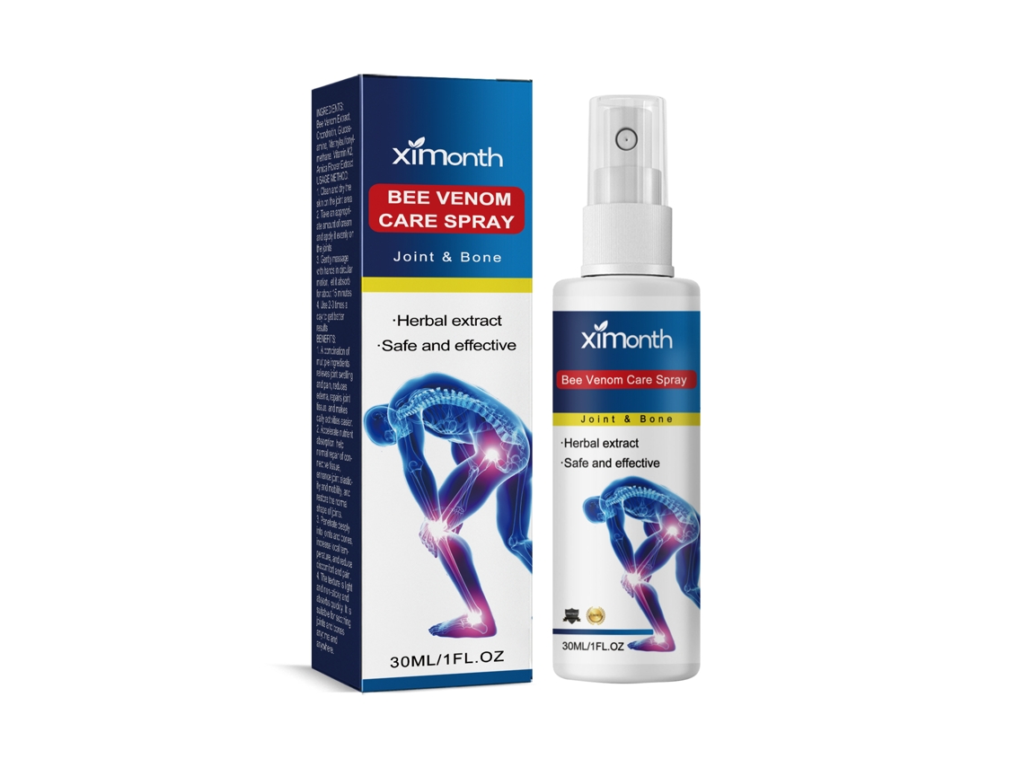 El spray de veneno de abeja alivia el dolor de articulaciones y rodillas.