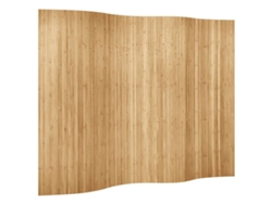 Maison Exclusive - Biombo Divisor De Bambú Natural Ancho 250 Cm Alto 165 Cm