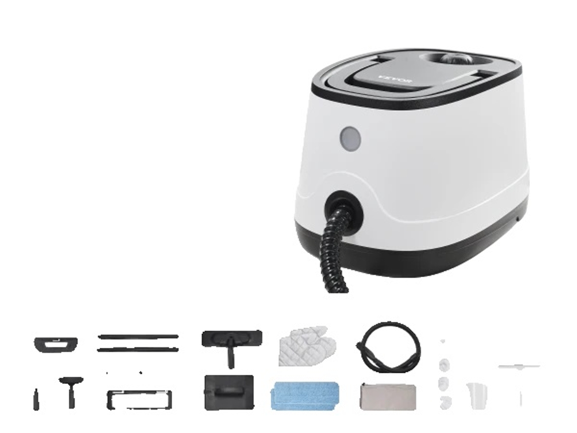 Limpiador a vapor, diseño portátil, 27 accesorios incluidos, 1500 ml, 110 V