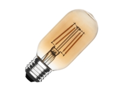 Bombilla E27 4W 470LM Regulable T45 Filamento Dorado Sin Parpadeo 2700K Blanco Cálido Ledkia
