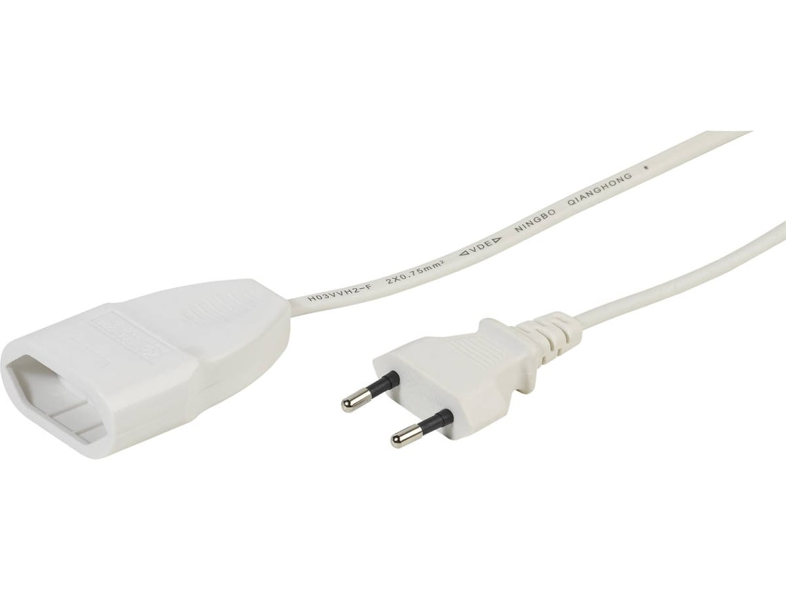 Alargador 6T VIVANCO 1 EU M-F 5 m (Blanco)