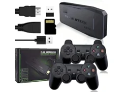 Stickcon Consola Retro 20.000 Juegos Clásicos, 2 Mandos Inalámbricos HDMI M8, 4K, 64GB Portátil, MD, SNES, PS1, PSP, GBA, NES, etc. CUICH