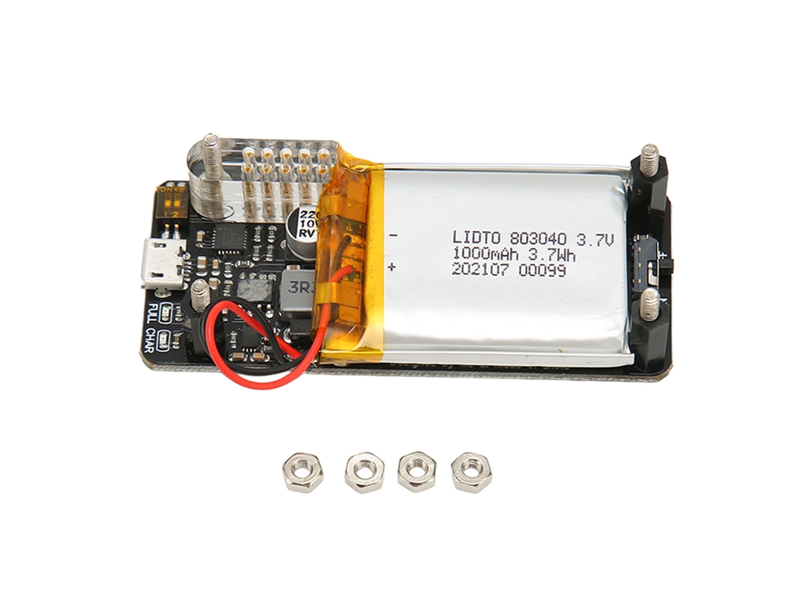 Tarjeta Hat De Alimentación Ups V1.2 Con Batería De 1000mah Para Raspberry Pi Zero