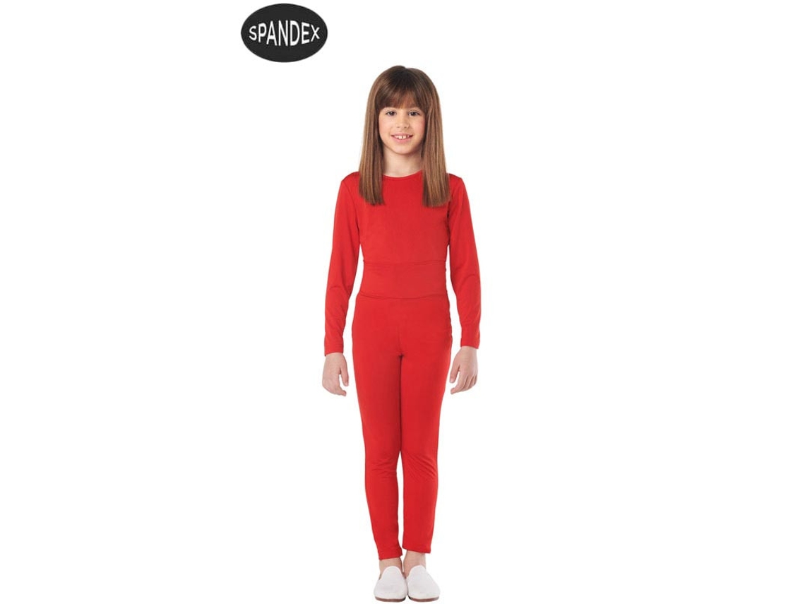 Disfraz Unisex CAR&GUS Conjunto de 2 medias rojas de elastano (Tam.: 10-12 anos)
