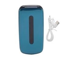 Teléfono Plegable 2g Para Personas Mayores Con Teclado, Batería De 1200 Mah, Doble Sim, Bluetooth Y Linterna Azul.