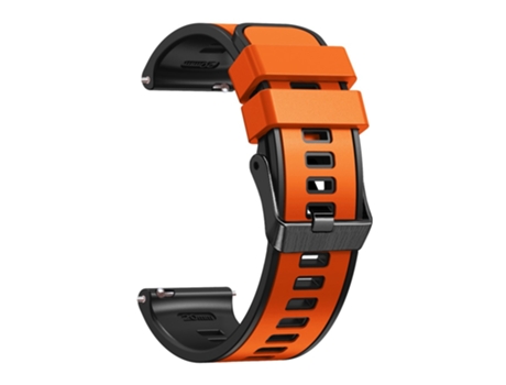 Correa de Silicona 22mm dos colores para Huawei Watch Buds/GT 3 SE/GT 3 Pro 46mm - naranja/negro