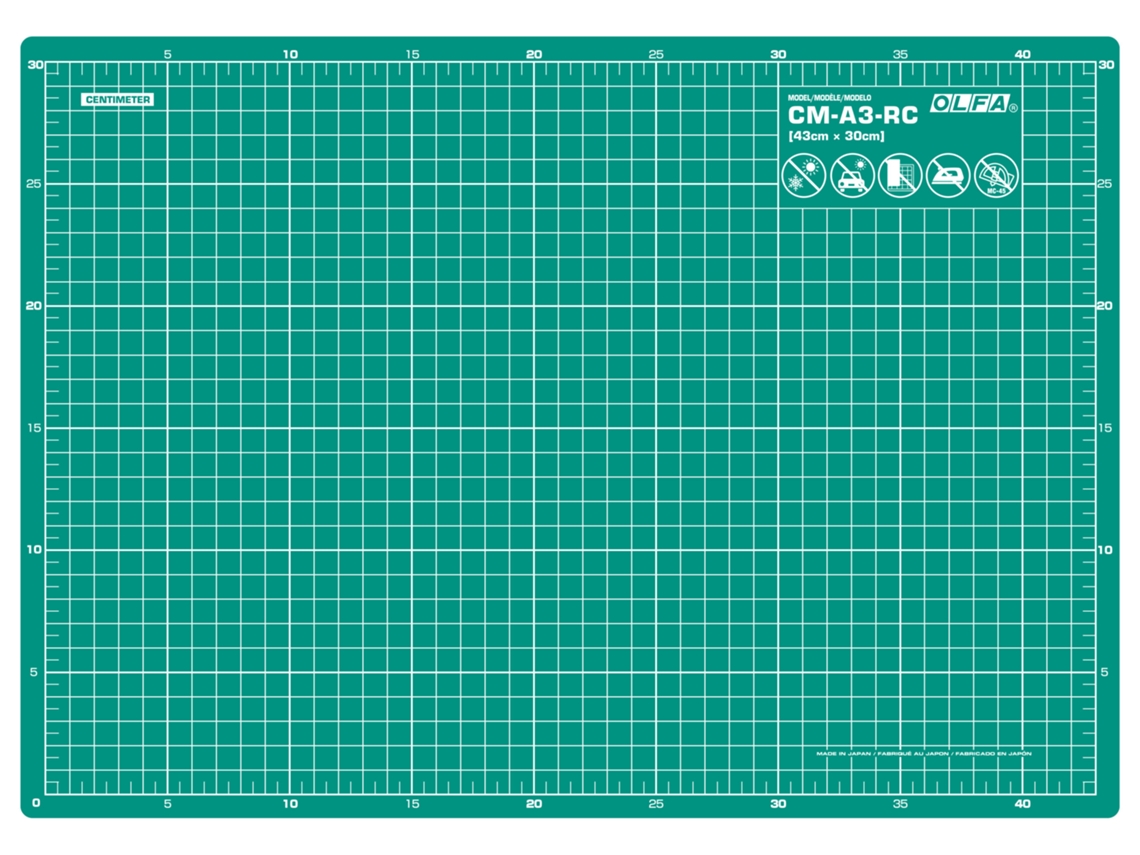 Olfa-CM-A2-RC-Plancha de corte de 2 mm tamaño grande (600 x 430 mm)