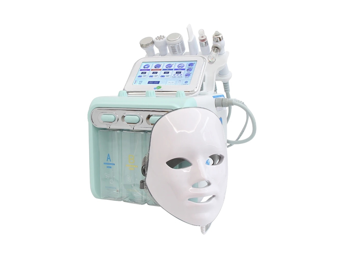 Máquina de dermoabrasión con hidrógeno, limpieza profunda, rejuvenecimiento de la piel, 7 en 1