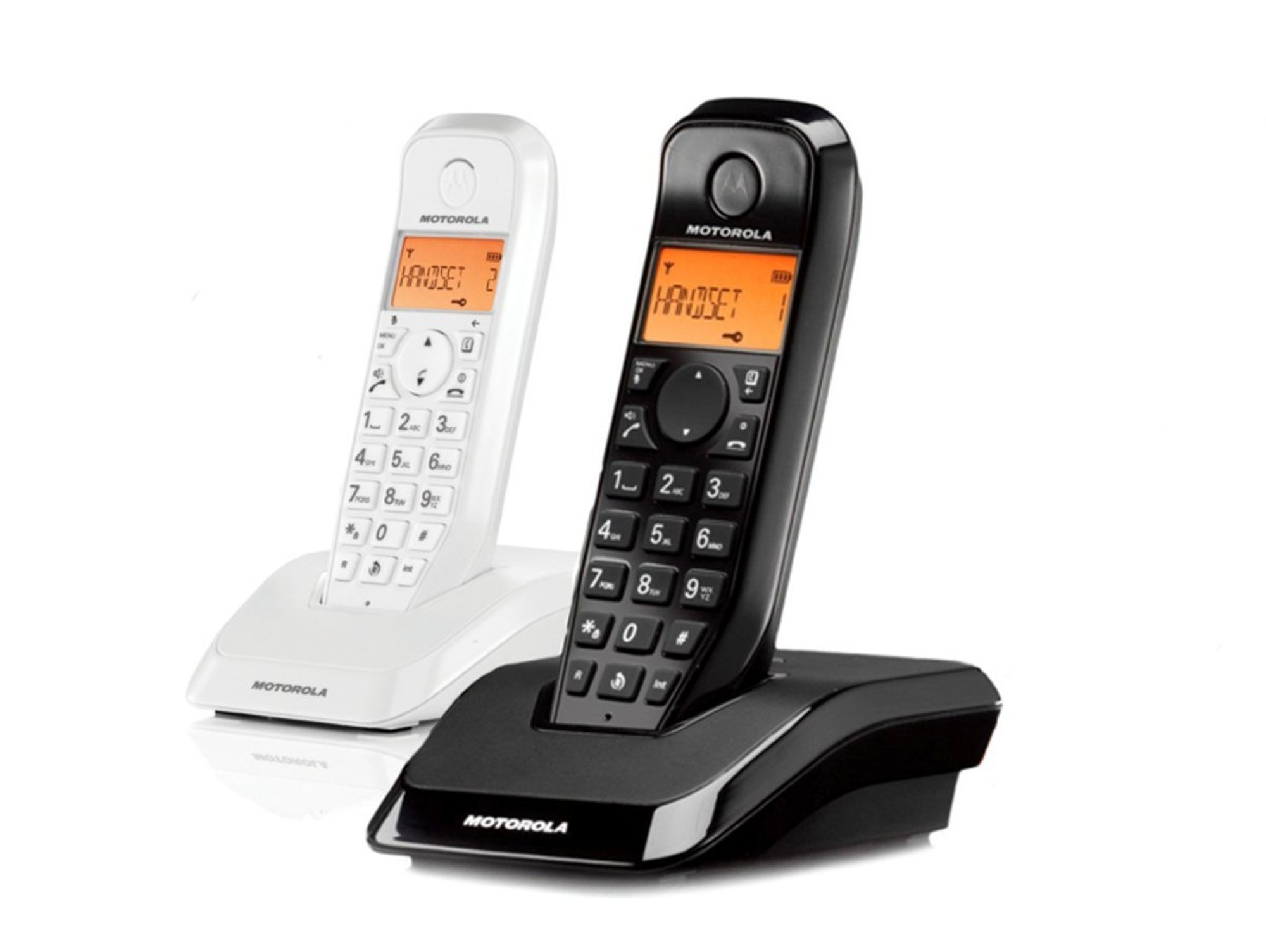 Telefono Inalambrico Motorola s1202 duo blanco y negro manos libres – fijo sencillo de usar contestador una gran