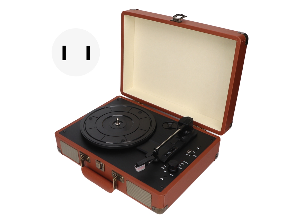 Reproductor de vinilo (bluetooth, 3 velocidades)